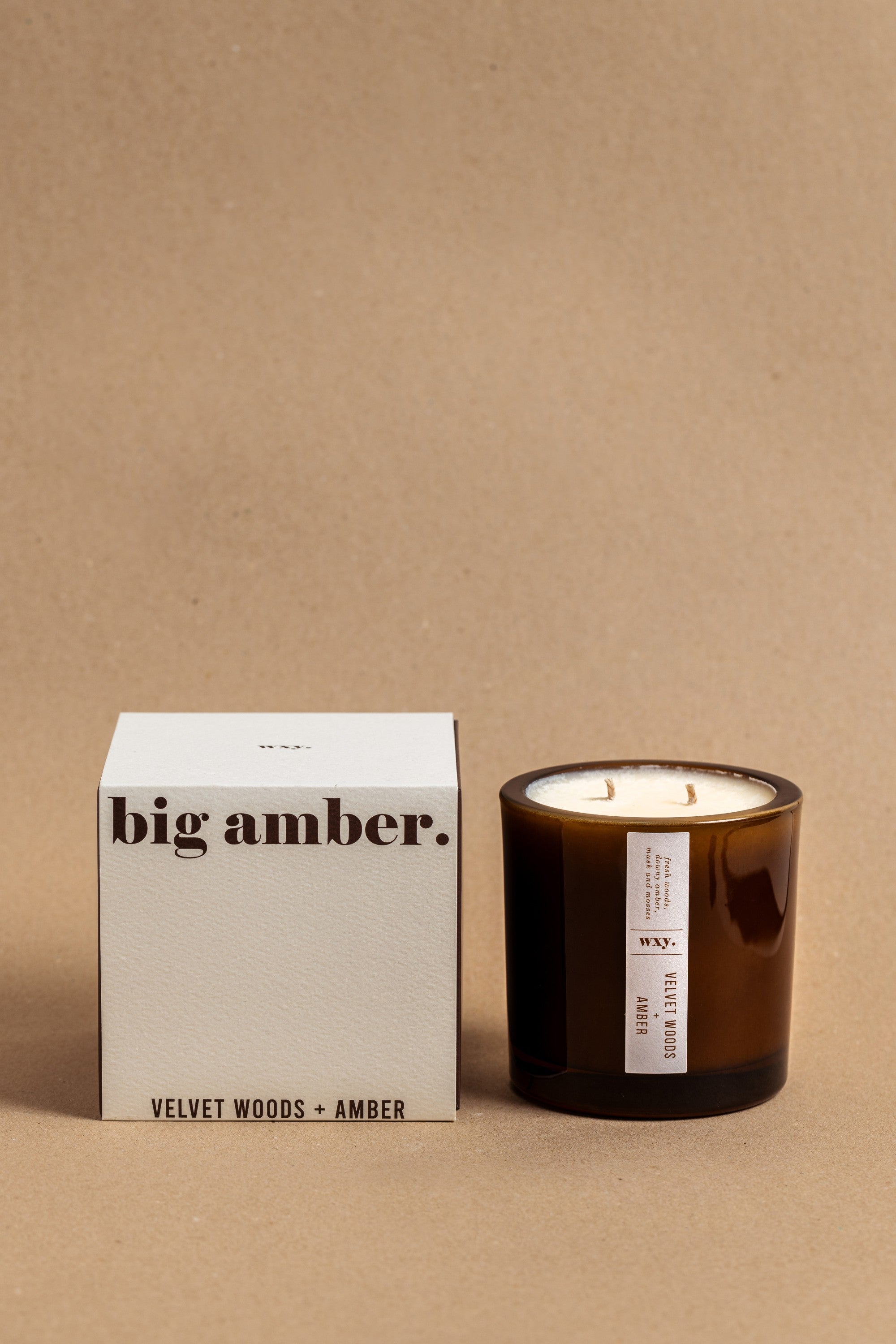 big amber. candle