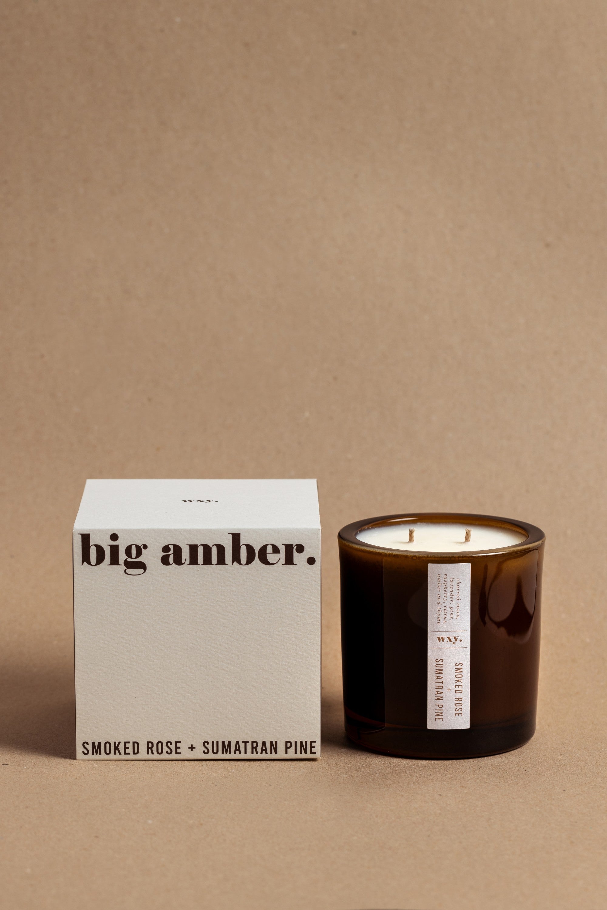 big amber. candle