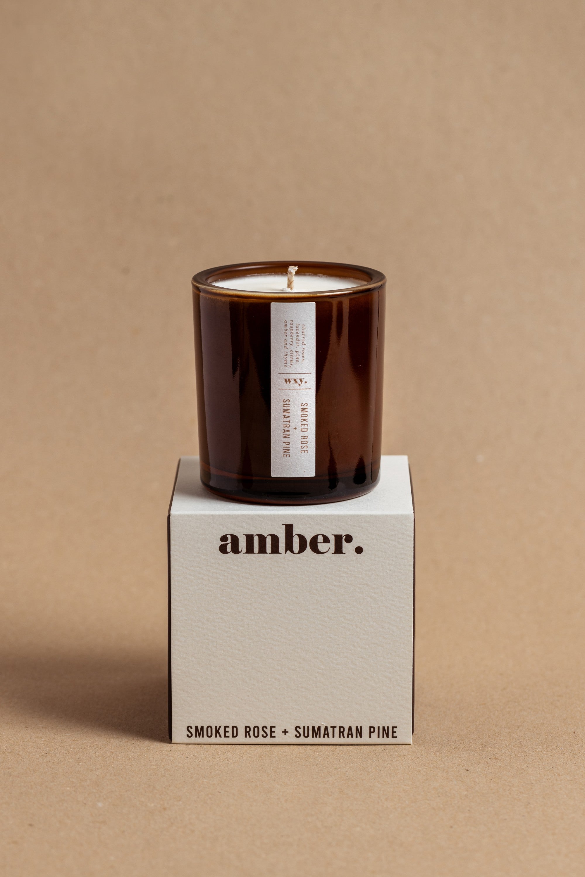 mini amber. candle