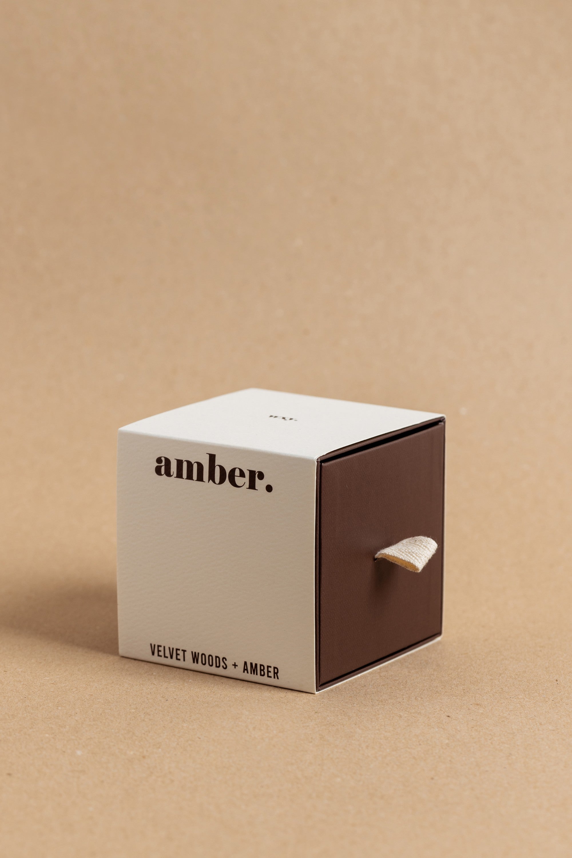 mini amber. candle