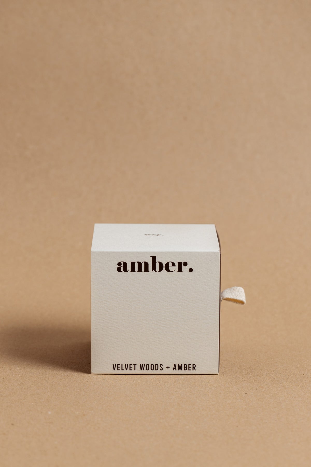 mini amber. candle