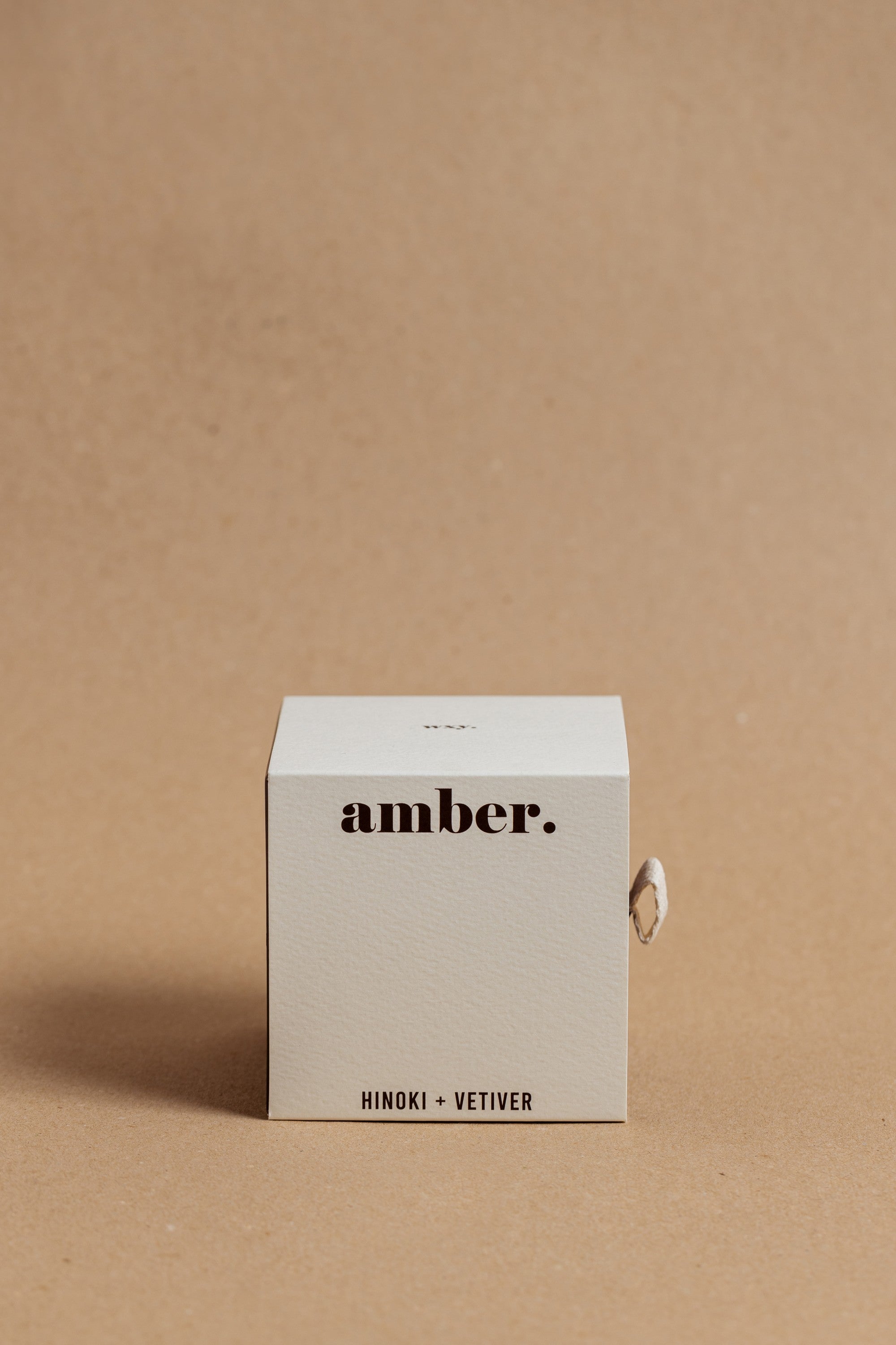 mini amber. candle