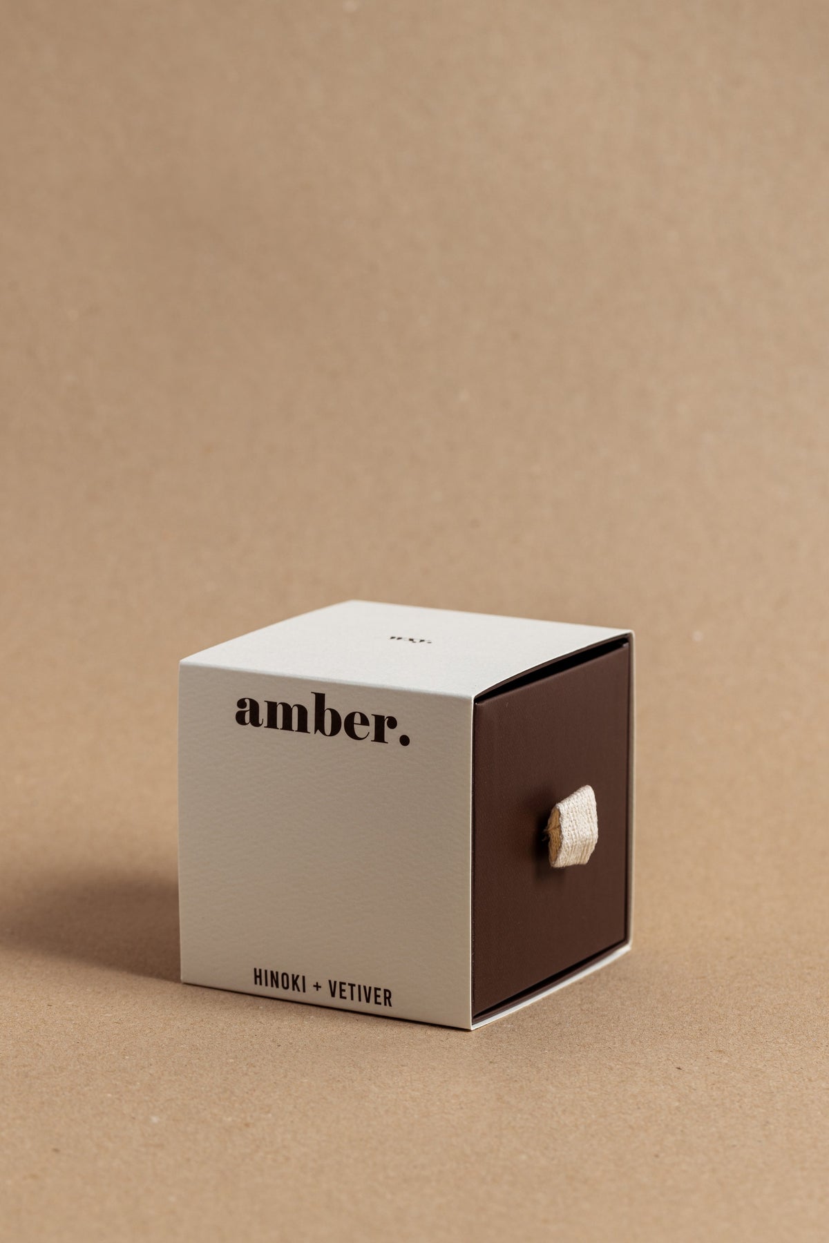 mini amber. candle