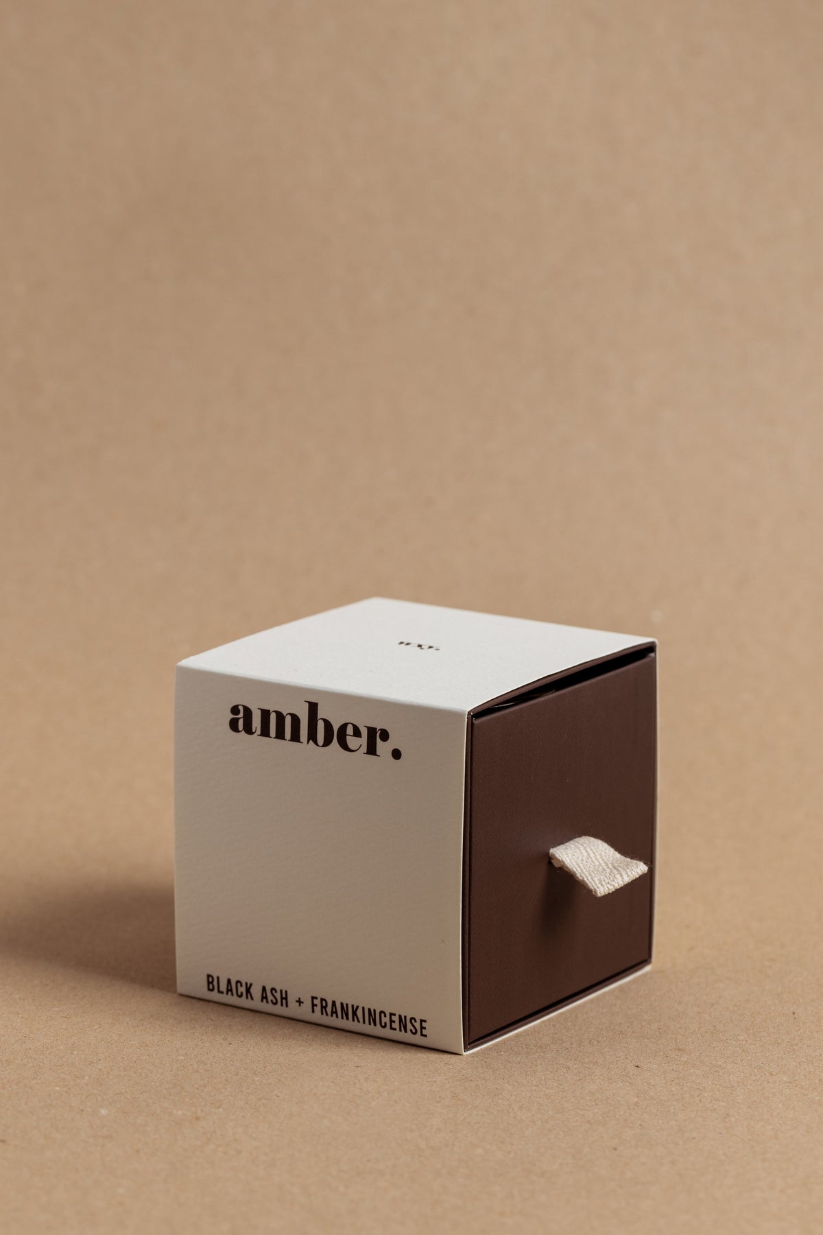 mini amber. candle