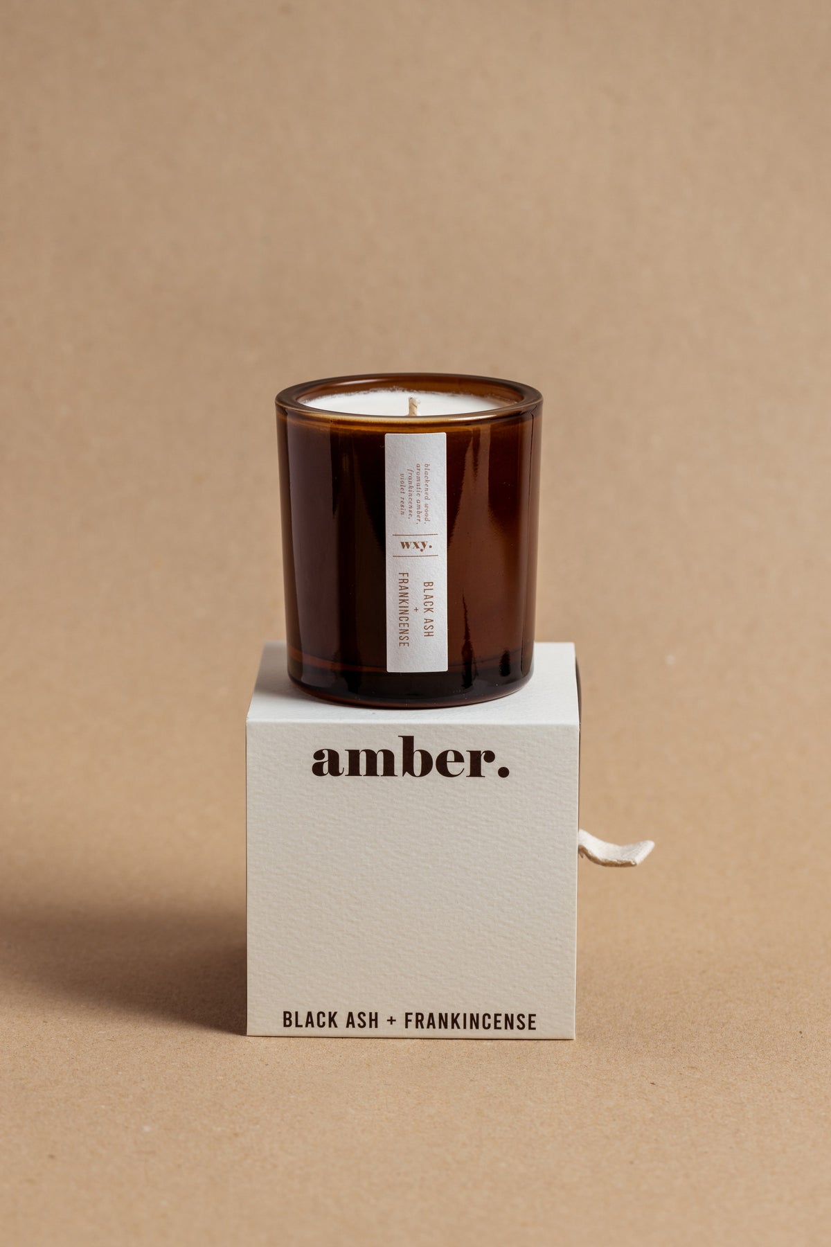 mini amber. candle