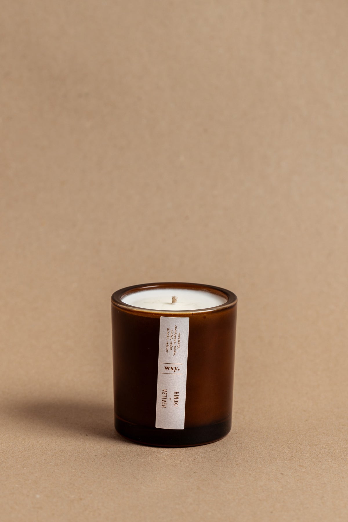 mini amber. candle